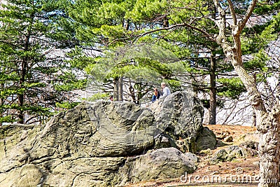 Lovers at Central Park Editorial Stock Photo