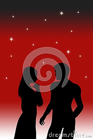 Lovers' First Meeting Stock Images - Image: 9350494