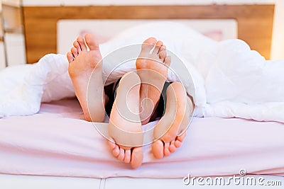 Lovers having sex Stock Photo