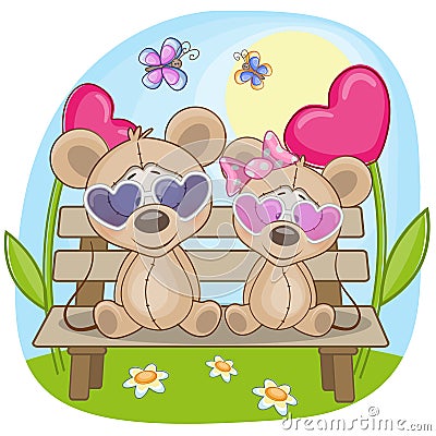 Lovers Mouse Vector Illustration