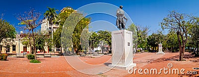 Lovers' Park in downtown Santa Marta, caribbean Stock Photo