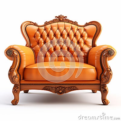 High Quality Loveseat Isolated On White Background In High Resolution Stock Photo