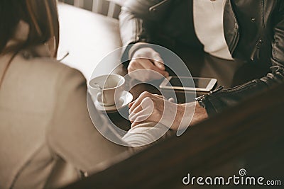 Loving couple dating Stock Photo