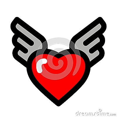 loving heart icon Vector Illustration