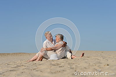 Loving older couple Stock Photo