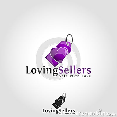 Loving Seller - Sale with love Vector Illustration