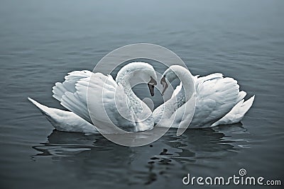 Loving Swans Stock Photo