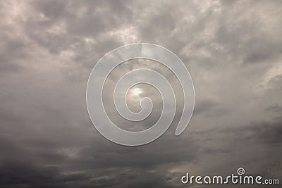 Low angle shot of cloudy moody sky Stock Photo