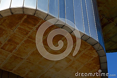 Low angle shot of the famous Croatia Monument to the uprising of the people of Banija and Kordun Stock Photo