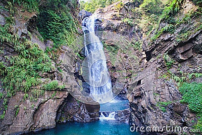 Xiao Wulai Waterfall Aerial Photography Stock Photo