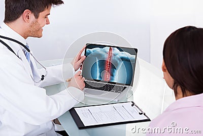 Low Back Pain And Joint Osteoporosis Stock Photo