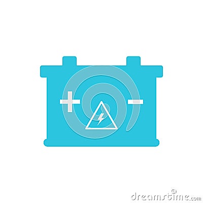 Low battery, accumulator icon Vector Illustration