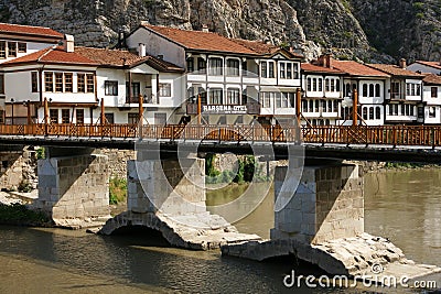 Low Bridge - Amasya TURKEY (Roman Period) Editorial Stock Photo
