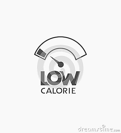 Low calorie icon Vector Illustration