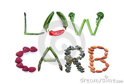 Low carb diet Stock Photo