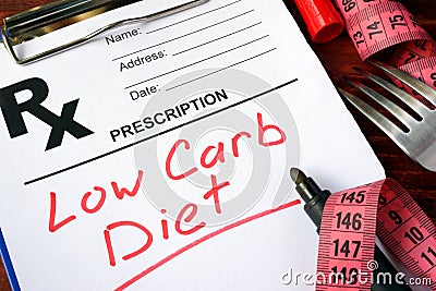 Low carb diet Stock Photo