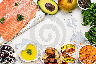 Low cholesterol food Stock Photo