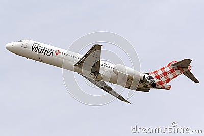 Low-cost Spanish airline Volotea Editorial Stock Photo