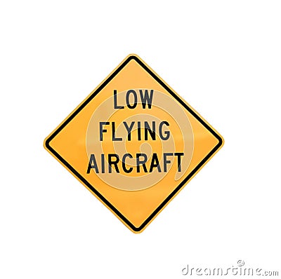 Low flying aircraft Stock Photo