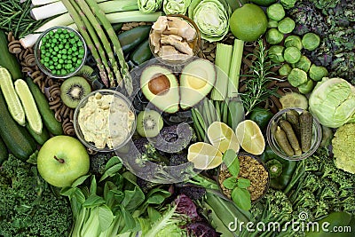 Low GI Health Food for a Diabetic Diet Stock Photo