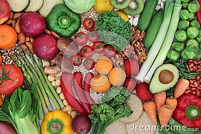 Low Glycemic Food for a Diabetic Diet Stock Photo