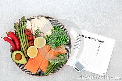 Low Glycemic Food for Health and Fitness Stock Photo