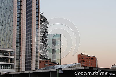 milan skyline Stock Photo