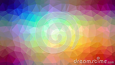 Low Poly abstract background with colorful triangular polygons Vector Illustration