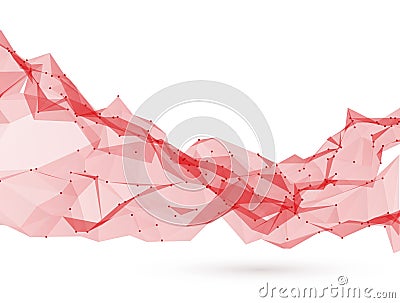 Low poly abstract background. Triangular vector illustration. Vector Illustration