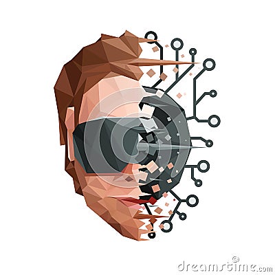 Artificial Mind Network Concept Vector Illustration