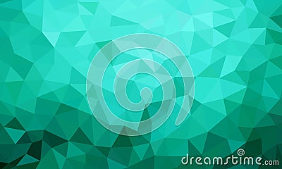 Low poly background teal color Vector Illustration