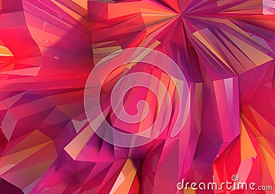 Low Poly Multi colored Reflective Background Stock Photo