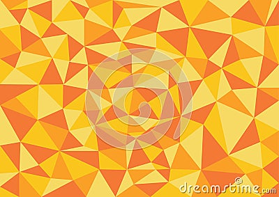 Low poly style vector, orange low poly design, low poly style illustration, Abstract low poly background vector, Vector Illustration