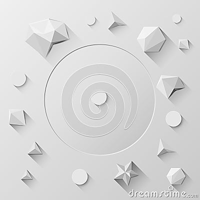 Low Polygon Geometry Abstract Background, Vector Vector Illustration