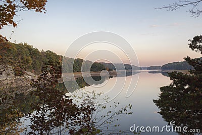 Low Reservoir, at Sunset Stock Photo