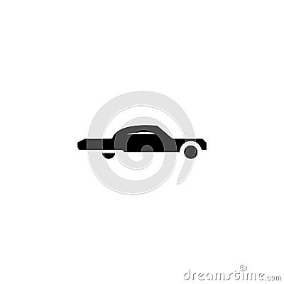 Low rider car icon solid. vehicle and transportation icon stock Vector Illustration