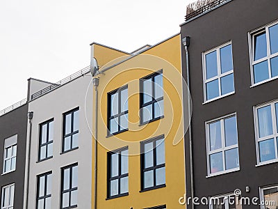 Low rise modern apartment buildings Stock Photo