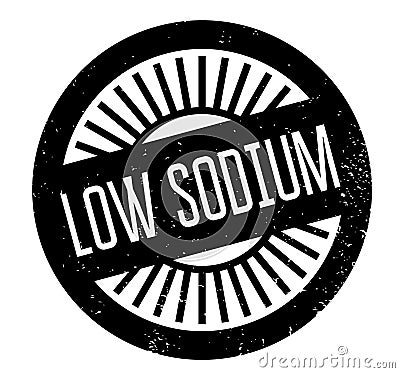 Low Sodium rubber stamp Vector Illustration