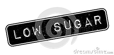 Low Sugar rubber stamp Stock Photo