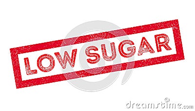 Low Sugar rubber stamp Stock Photo