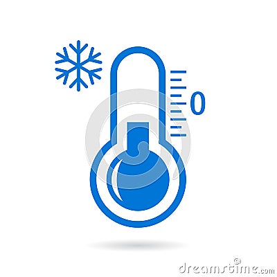 Low temperature vector pictogram Vector Illustration