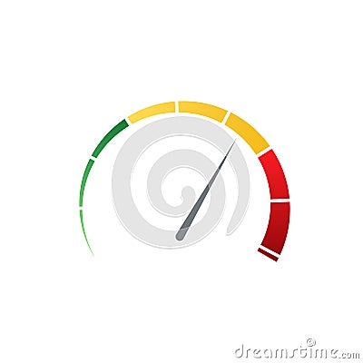 Speedometer icon low to high Vector Illustration