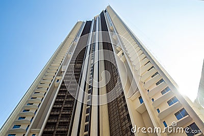 Low Vantage Point to the high rise building Stock Photo