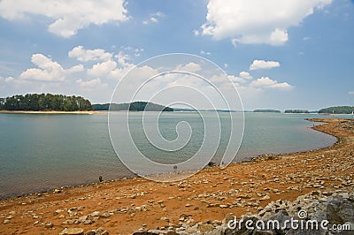 Low Water Levels Stock Photo