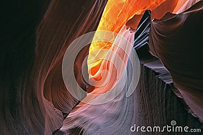 Lower Antelope Slot Canyon Stock Photo