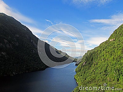 Lower Ausable Lake in the Adirondacks Mountains Stock Photo