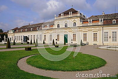 Lower Belvedere Palace Stock Photo