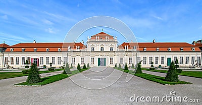 Lower Belvedere Palace in Vienna, Austria Editorial Stock Photo