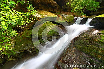 Lower Caney Creek Falls - Alabama Stock Photo