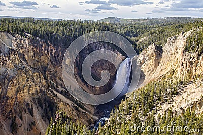 Lower Canyon Falls, Yellowstone National Park Stock Photo